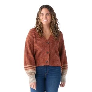 Smartwool - Women's Relaxed Fit Button Down Cozy Lodge Cropped Cardigan Sweater